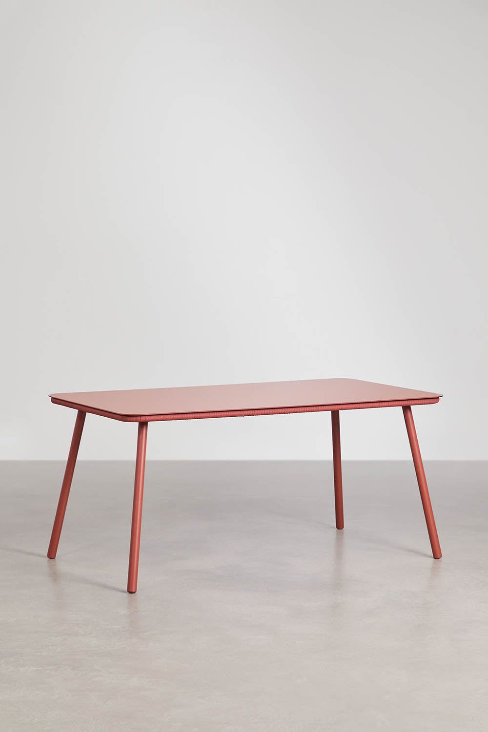 Komplektas AGNES Classic, 160x90 cm, 6 kėdės, terakota