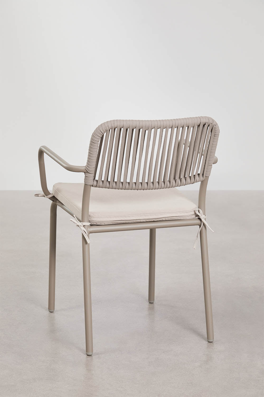 Komplektas AGNES, stalas 160x90 cm, 6 kėdės, moka ruda