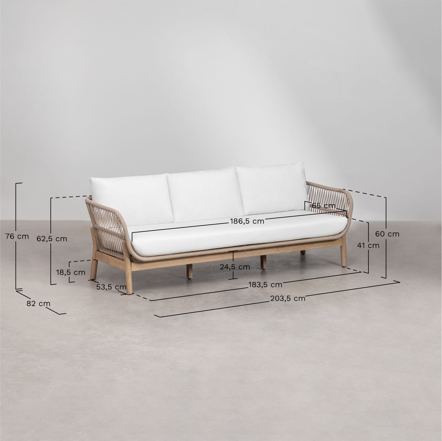 AKACIJA set, sofa and table (3 pcs)