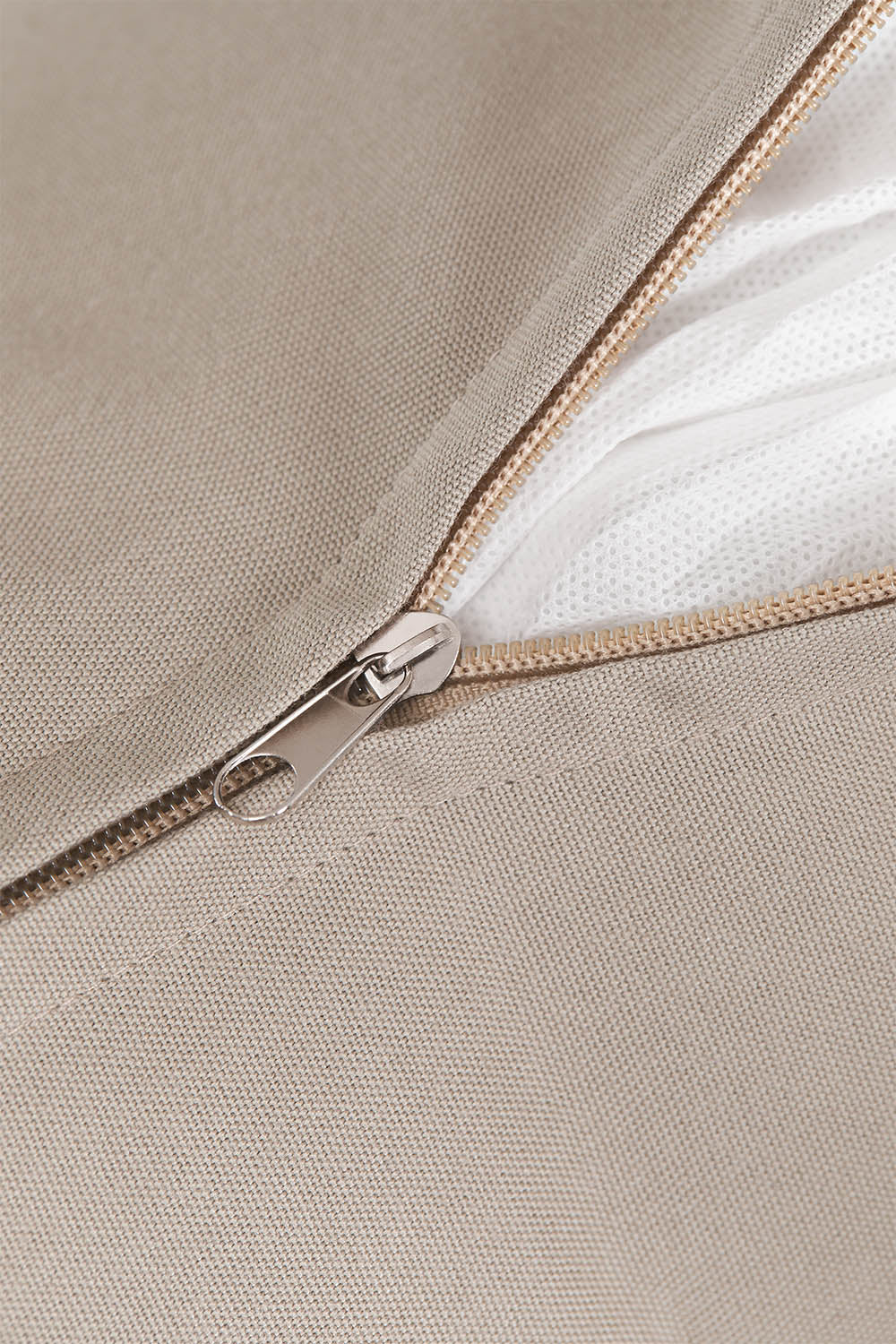 Komplektas BAMBUS, 2 foteliai, pufas ir staliukas, mokos ruda