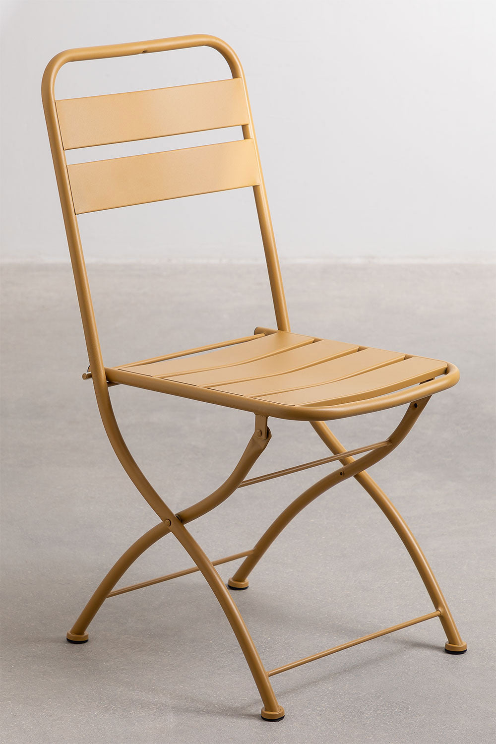 COLORO set, table and 2 chairs, mustard yellow
