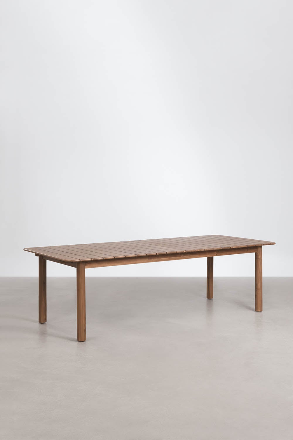 Komplektas DAIVA, 250-310 cm, 8 kėdžių KRISTINE, tamsus (1)