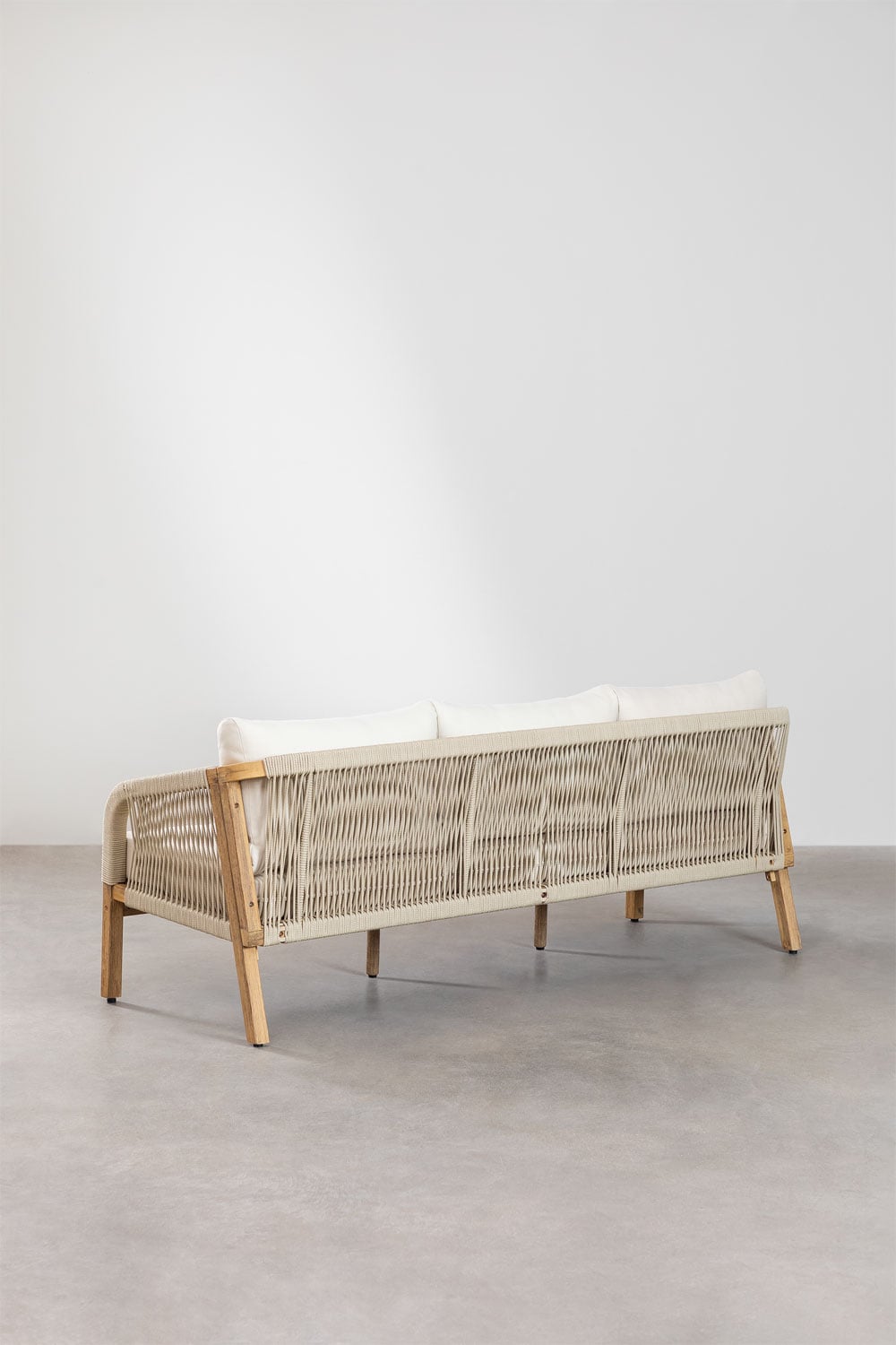 Komplektas DEXTER, sofa, 2 foteliai ir staliukas, balta (2 var.)