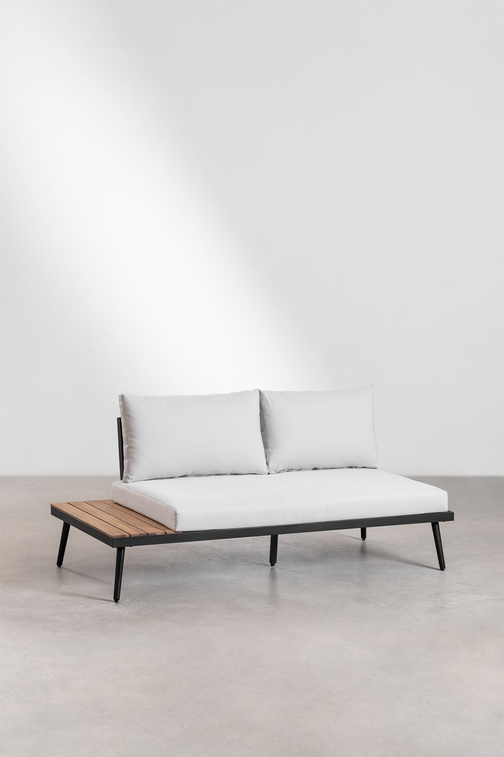 Komplektas KAMPINO, kampinė sofa, juoda