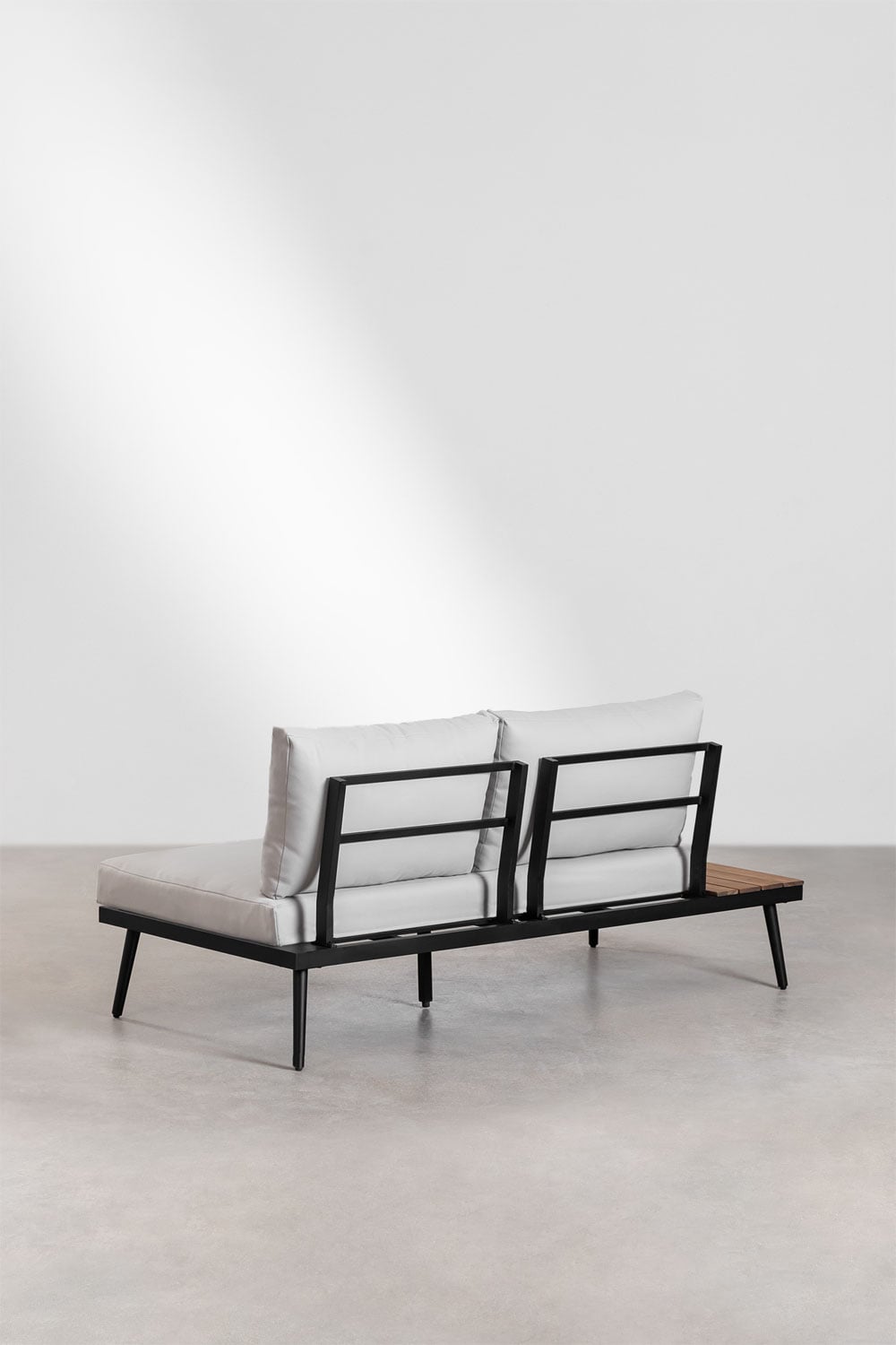 Komplektas KAMPINO, kampinė sofa, juoda