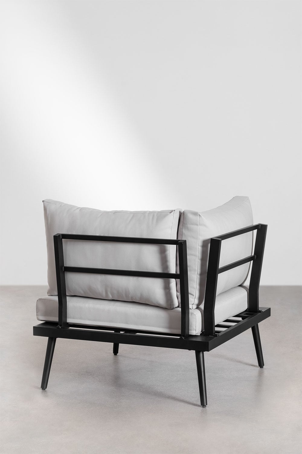 Komplektas KAMPINO, kampinė sofa, juoda