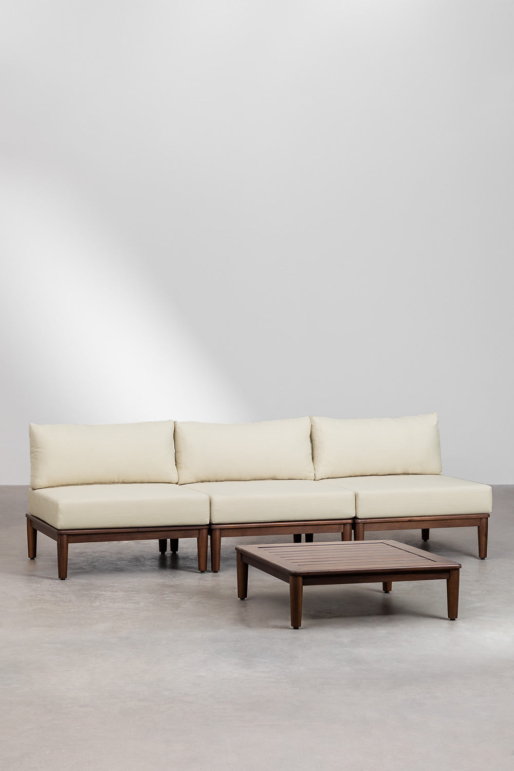 Komplektas MODENA, 3 dalių sofa ir staliukas