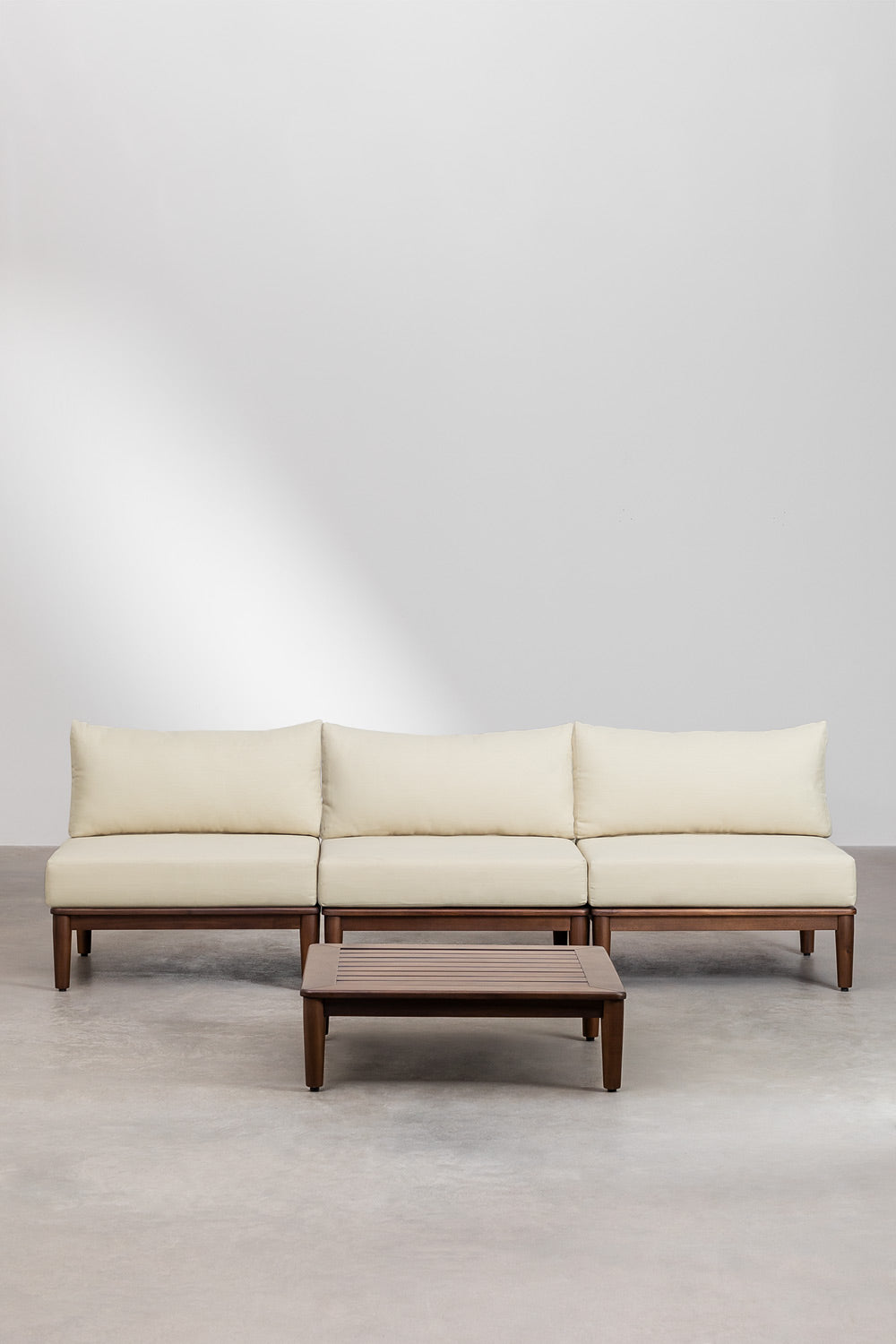 Komplektas MODENA, 3 dalių sofa ir staliukas