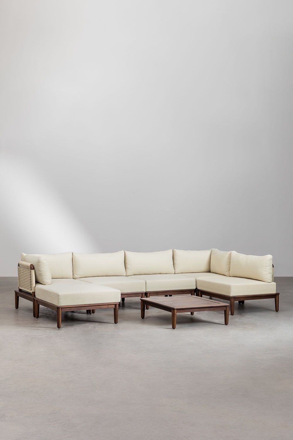 MODENA set, corner sofa, coffee table and ottoman