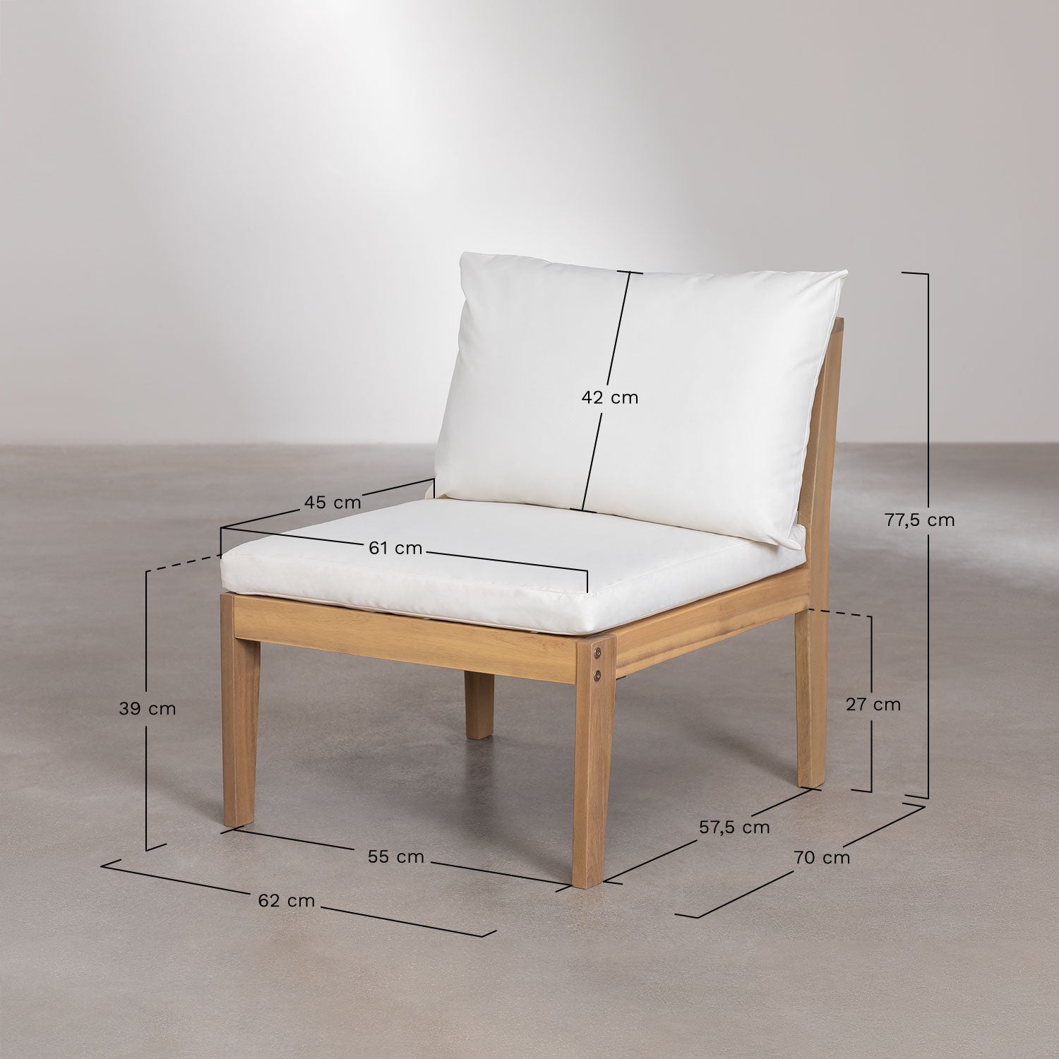 MODULO set, sofa and coffee table, white
