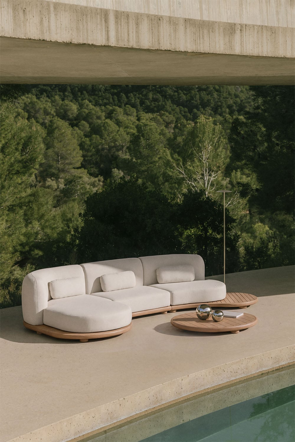 Set NEXO, sofa, chaise longue and coffee table