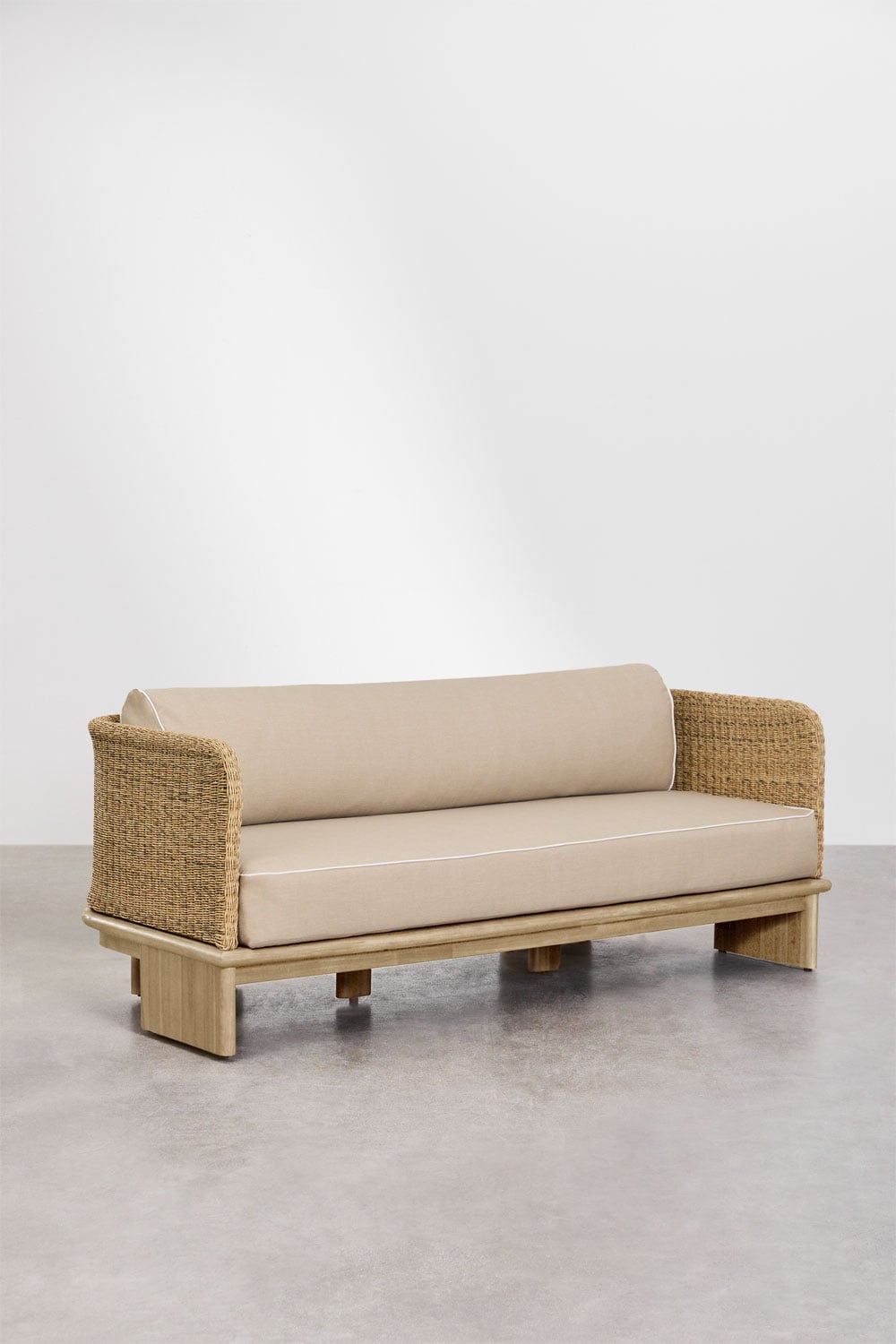 Komplektas RATIKO, sofa ir foteliai, šviesus rudas