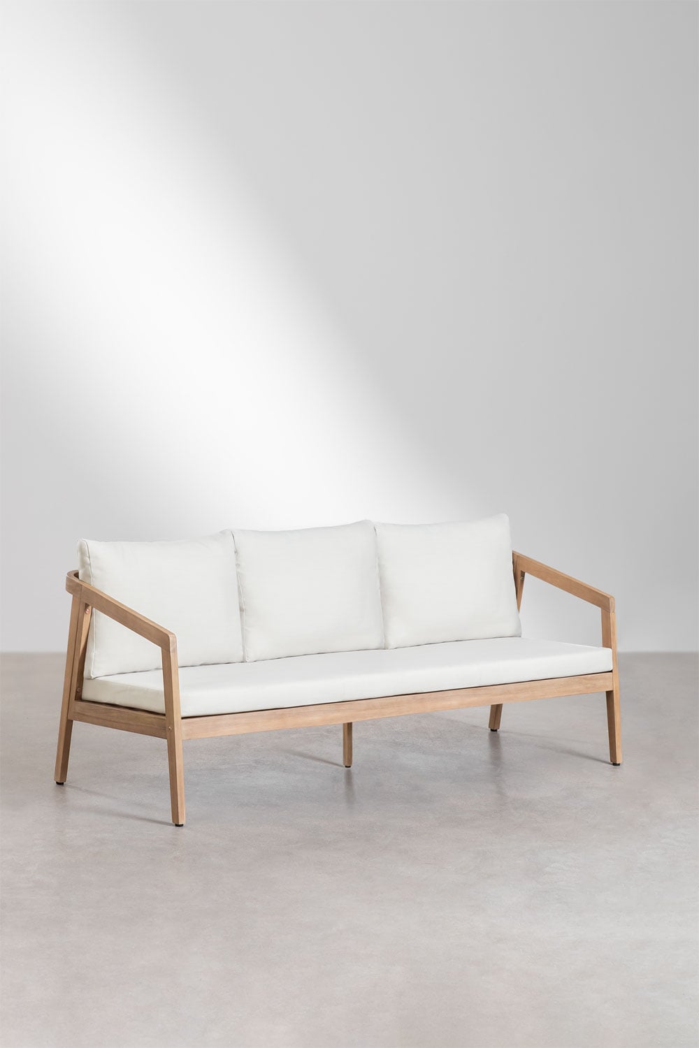 Komplektas VIRVO, sofa, 2 foteliai ir staliukas, šviesus (2 var.)