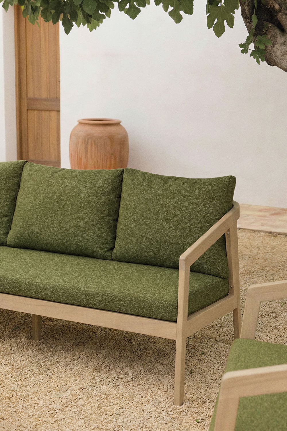 Komplektas VIRVO, sofa, 2 foteliai ir staliukas, šviesus (4 var.)