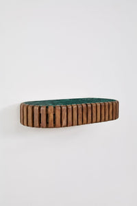 Modulinė kampinė sofa MERIDENA kontrastingame interjere
