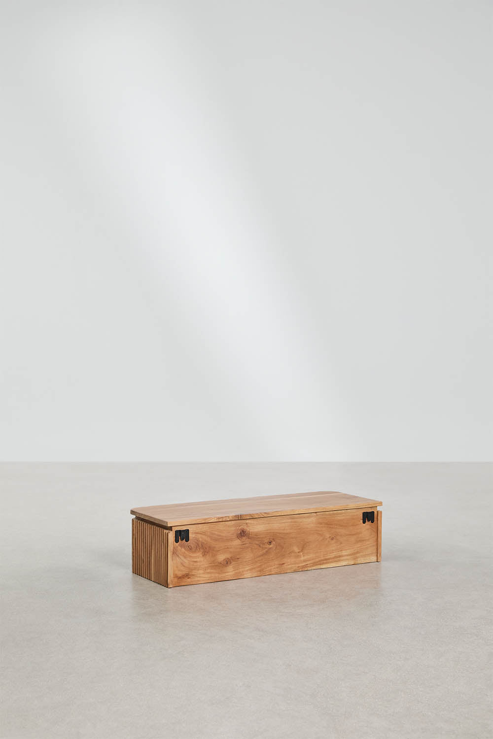 Konsole BIRTA, sienas, 80x30 cm, akācijas koks, rustikāla