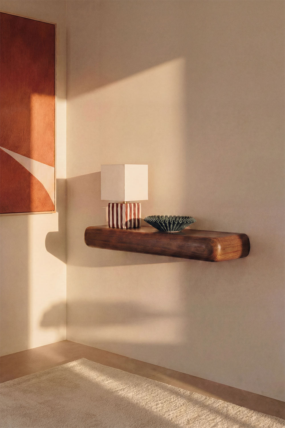 Konsolė CARMEN, 60 cm, sieninė, tamsus akacijos (2)