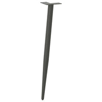 Konsolinio staliuko kojelės, 4 vnt., antracito spalvos, 72 - 73 cm, plienas, kūginės formos - Namų Idėja