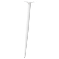Konsolinio staliuko kojelės, 4 vnt., baltos, 72 - 73 cm, plienas, kūginės formos - Namų Idėja