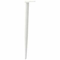 Konsolinio staliuko kojelės, 4 vnt., baltos, 72 - 73 cm, plienas, kūginės formos - Namų Idėja