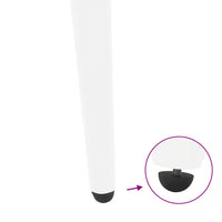 Konsolinio staliuko kojelės, 4 vnt., baltos, 72 - 73 cm, plienas, kūginės formos - Namų Idėja