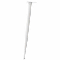 Konsolinio staliuko kojelės, 4 vnt., baltos, 72 - 73 cm, plienas, kūginės formos - Namų Idėja