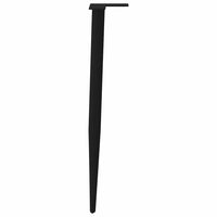 Konsolinio staliuko kojelės, kūginės, 4 vnt., juodos, 72 - 73 cm, plienas - Namų Idėja
