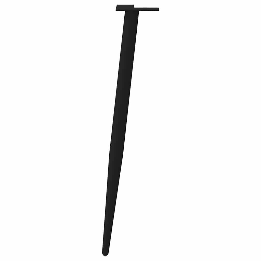 Konsolinio staliuko kojelės, kūginės, 4 vnt., juodos, 72 - 73 cm, plienas - Namų Idėja