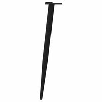 Konsolinio staliuko kojelės, kūginės, 4 vnt., juodos, 72 - 73 cm, plienas - Namų Idėja