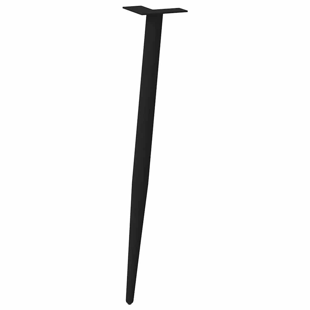 Konsolinio staliuko kojelės, kūginės, 4 vnt., juodos, 72 - 73 cm, plienas - Namų Idėja