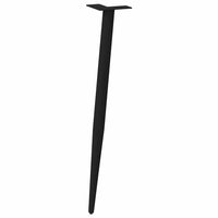 Konsolinio staliuko kojelės, kūginės, 4 vnt., juodos, 72 - 73 cm, plienas - Namų Idėja