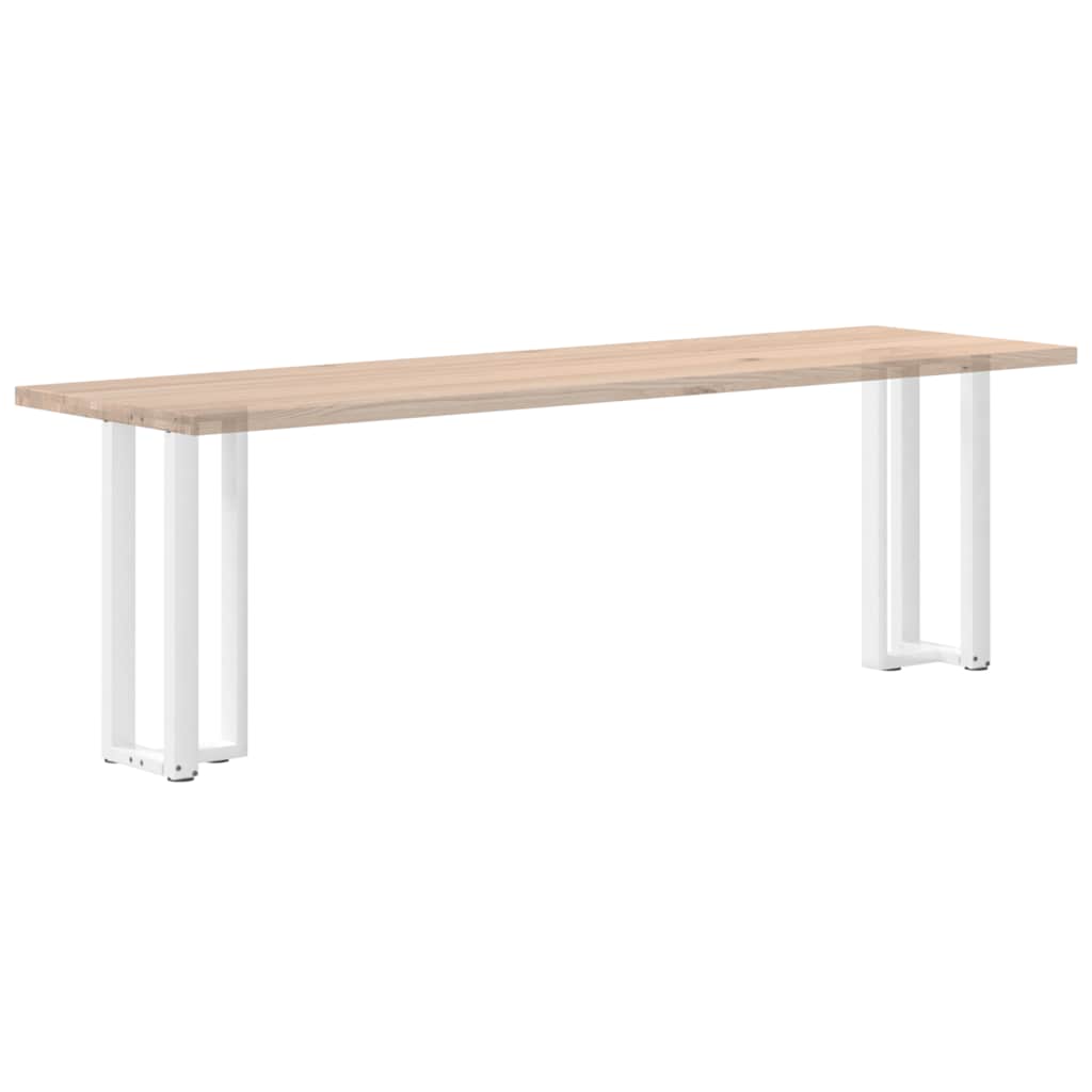 Konsolinio staliuko kojelės, T formos, 2 vnt., baltos, 25x28x(72 - 73) cm, plienas - Namų Idėja