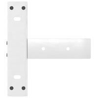 Konsolinio staliuko kojelės, T formos, 2 vnt., baltos, 25x28x(72 - 73) cm, plienas - Namų Idėja