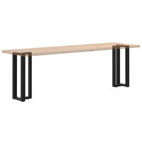 Konsolinio staliuko kojelės, T formos, 2 vnt., juodos, 25x28x(72 - 73) cm, plienas - Namų Idėja