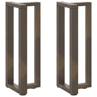 Konsolinio staliuko kojelės, T formos, 2 vnt., juodos, 38x25x(72 - 73) cm, plienas - Namų Idėja