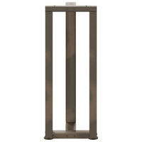 Konsolinio staliuko kojelės, T formos, 2 vnt., juodos, 38x25x(72 - 73) cm, plienas - Namų Idėja