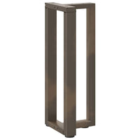 Konsolinio staliuko kojelės, T formos, 2 vnt., juodos, 38x25x(72 - 73) cm, plienas - Namų Idėja