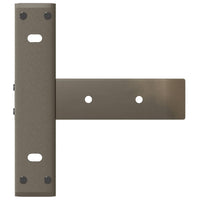 Konsolinio staliuko kojelės, T formos, 2 vnt., juodos, 38x25x(72 - 73) cm, plienas - Namų Idėja