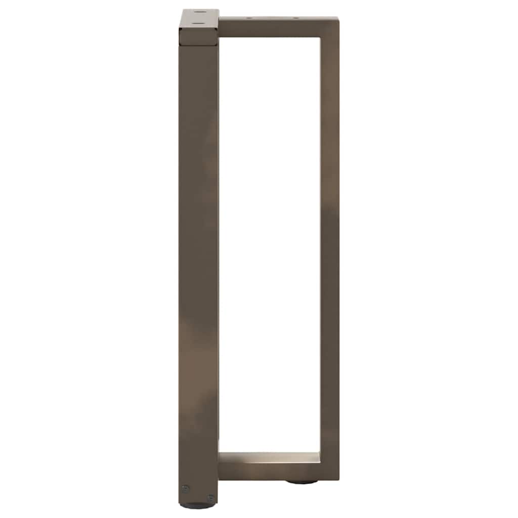 Konsolinio staliuko kojelės, T formos, 2 vnt., juodos, 38x25x(72 - 73) cm, plienas - Namų Idėja