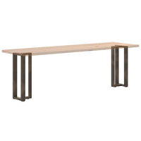 Konsolinio staliuko kojelės, T formos, 2 vnt., juodos, 38x25x(72 - 73) cm, plienas - Namų Idėja
