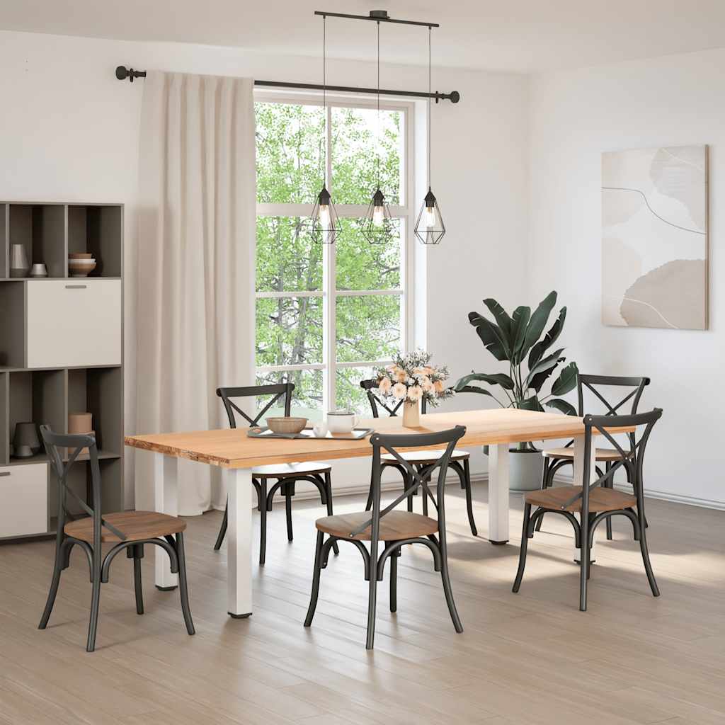 Konsolinio stalo kojelės, 4 vnt., baltos, 72 - 74 cm, plienas - Namų Idėja