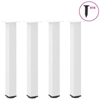 Konsolinio stalo kojelės, 4 vnt., baltos, 72 - 74 cm, plienas - Namų Idėja