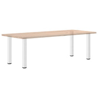 Konsolinio stalo kojelės, 4 vnt., baltos, 72 - 74 cm, plienas - Namų Idėja