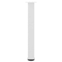 Konsolinio stalo kojelės, 4 vnt., baltos, 72 - 74 cm, plienas - Namų Idėja