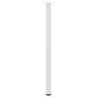 Konsolinio stalo kojelės, 4 vnt., baltos, 72 - 74 cm, plienas - Namų Idėja