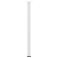Konsolinio stalo kojelės, 4 vnt., baltos, 72 - 74 cm, plienas - Namų Idėja