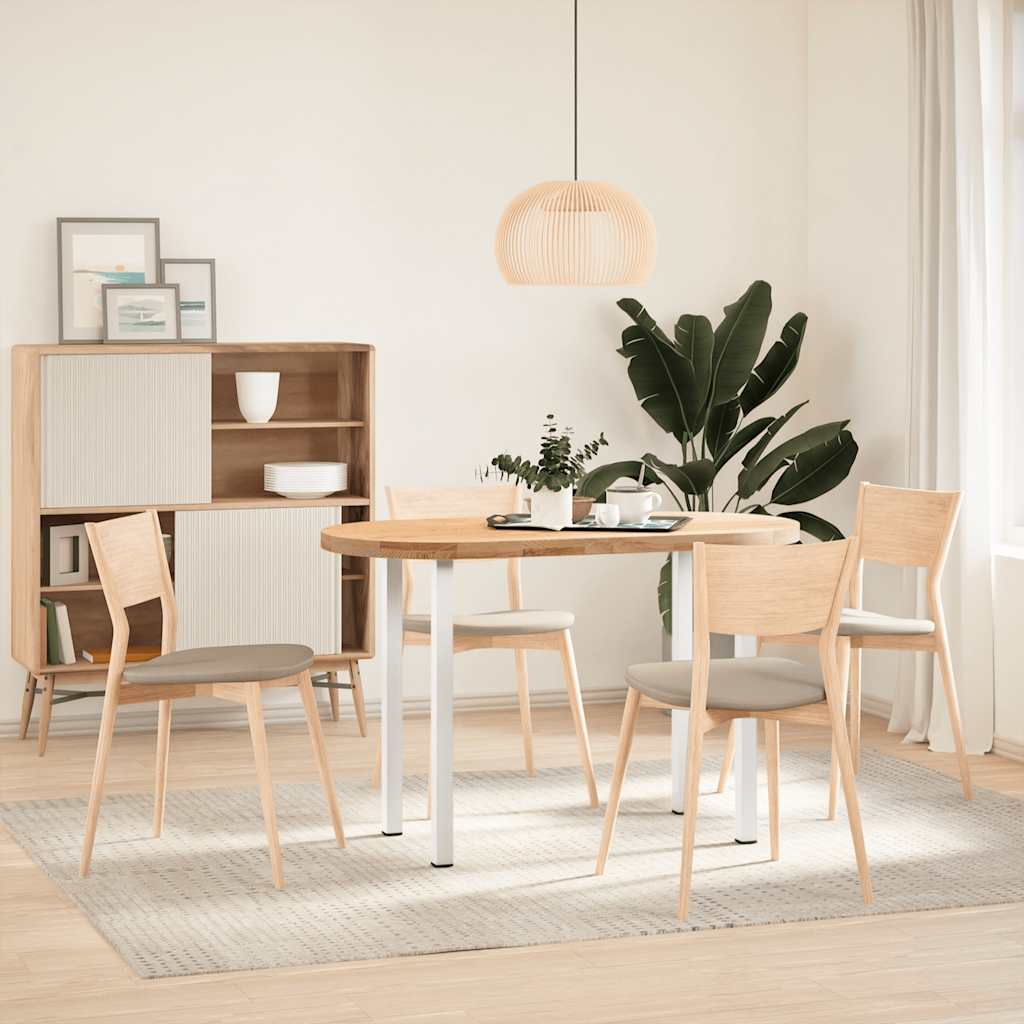 Konsolinio stalo kojelės, 4 vnt., baltos, 72 - 74 cm, plienas - Namų Idėja