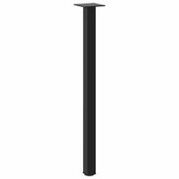 Konsolinio stalo kojelės, 4 vnt., juodos, 72 - 74 cm, plienas - Namų Idėja
