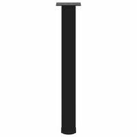 Konsolinio stalo kojelės, 4 vnt., juodos, 72 - 74 cm, plienas - Namų Idėja