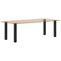 Konsolinio stalo kojelės, 4 vnt., juodos, 72 - 74 cm, plienas - Namų Idėja
